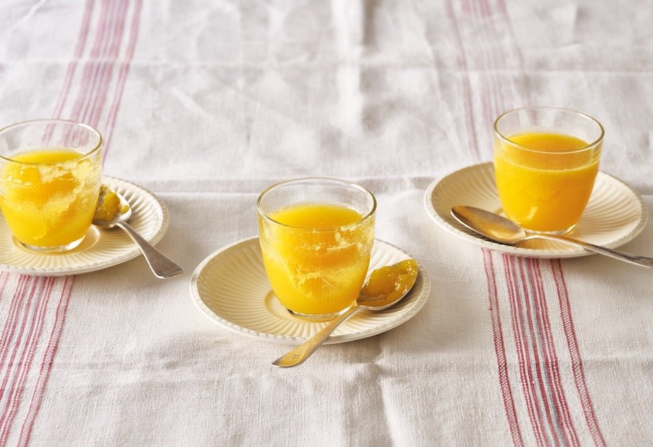 Orange or mango jellies