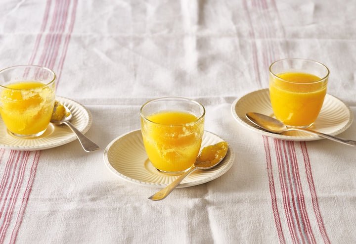 Orange or mango jellies